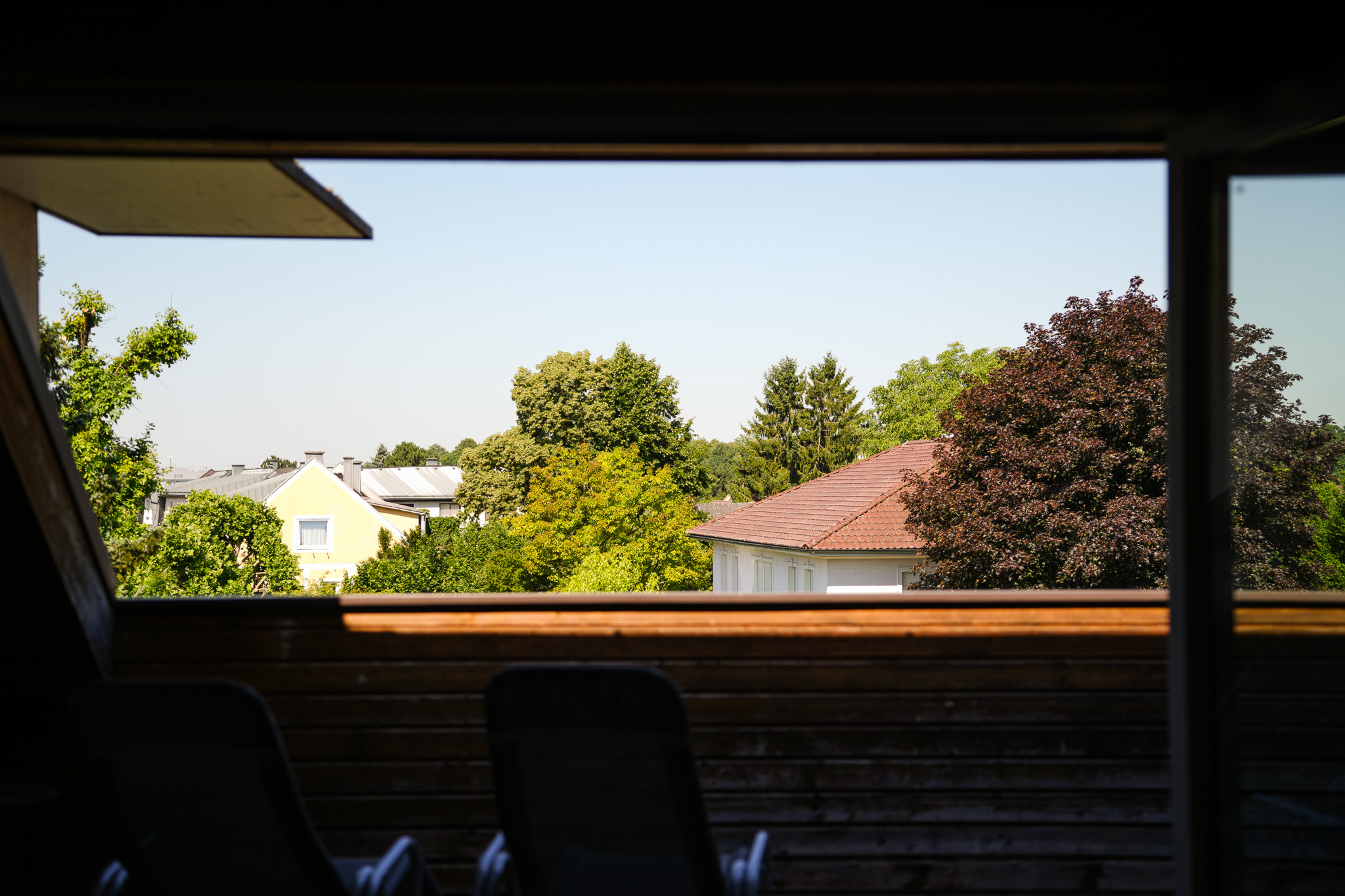 Yoga- und Stretchingraum mit Ausblick
